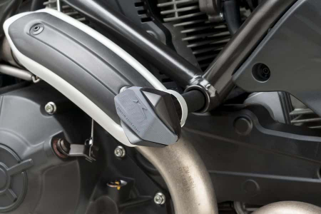 Piese moto - Frame sliders PUIG R12 9497N black with grey rubber