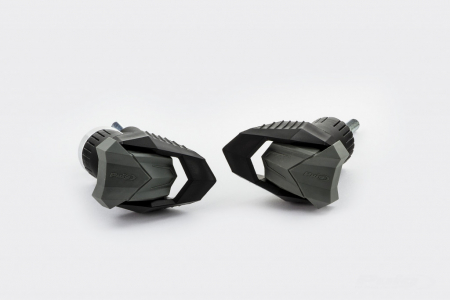 Piese moto - Frame sliders PUIG R19 1853N black with grey rubber