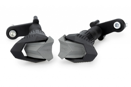 Piese moto - Frame sliders PUIG R19 22621N black with grey rubber