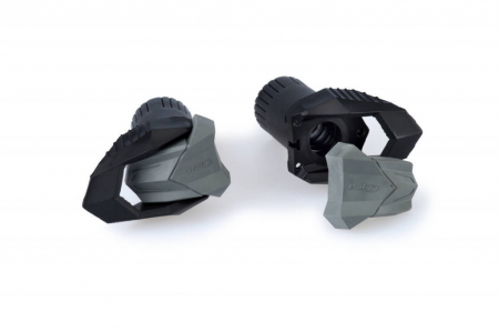 Piese moto - Frame sliders PUIG R19 3150N black with grey rubber