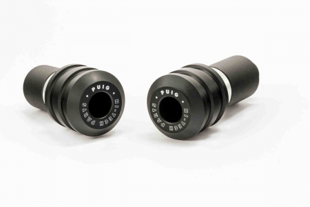 Piese moto - Frame sliders PUIG VINTAGE 8594N black with grey rubber