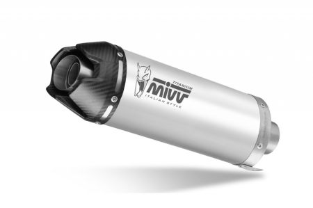 Piese moto - Full exhaust system 3x1 MIVV AK-1 Y.081.L4K Titanium with carbon cap