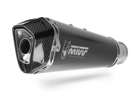 Piese moto - Full exhaust system 3x1 MIVV DELTA RACE Y.082.LDRB Negru