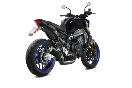 Full exhaust system 3x1 STORM OVAL Y.066.LX1B negru otel [2]
