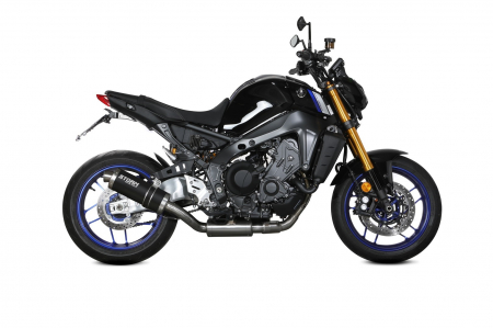 Full exhaust system 3x1 STORM OVAL Y.066.LX1B negru otel [1]