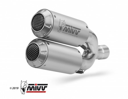 Piese moto - Full exhaust system 4x2x1x2 MIVV MK3 H.073.SM3X otel inoxidabil