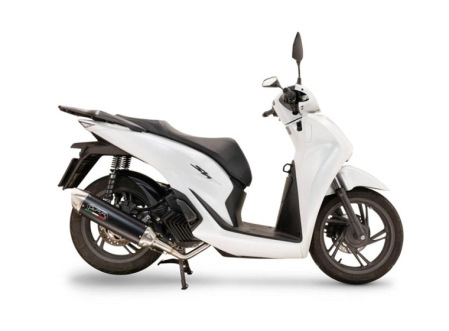 Full Line, silencer and separate header GPR FURORE-X SCOOTER HON.13.1.CAT.FXSC Matte Black including silencer approved for noise,db killer and catalyst compliant for inspection [2]