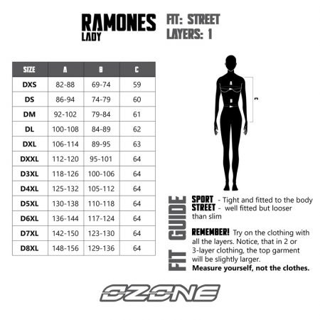 Geaca moto de dama din piele Ozone Ramones Lady [3]