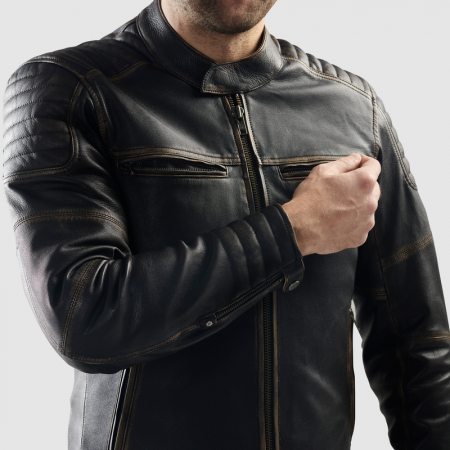 Geaca de piele Rebelhorn Hunter II Vintage [3]