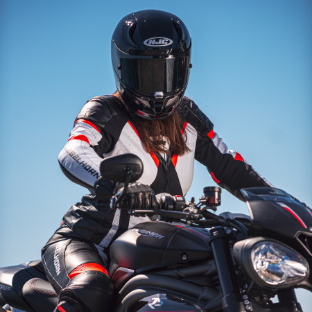 Geaca moto de dama din piele Rebelhorn Rebel Lady [4]