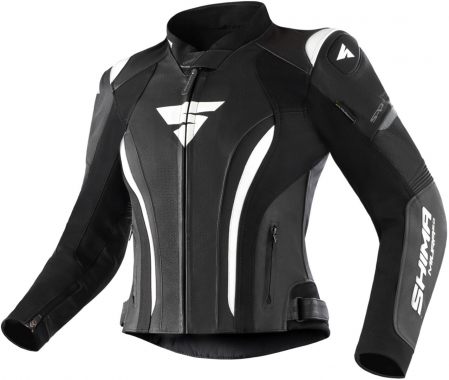 Piele - Geaca de piele SHIMA Miura 2.0 Lady, Rosu si Alb - lichidare stoc!
