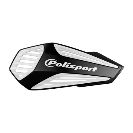 Piese moto - Handguard POLISPORT MX AIR 8308400001 with universal handlebar mounting kit Black / White
