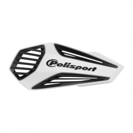 Piese moto - Handguard POLISPORT MX AIR 8308400002 with universal handlebar mounting kit White / Black