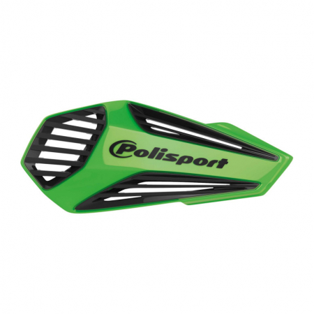 Piese moto - Handguard POLISPORT MX AIR 8308400008 with universal handlebar mounting kit Green05/Black