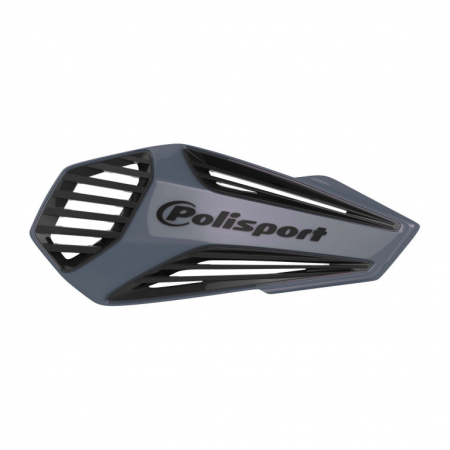 Piese moto - Handguard POLISPORT MX AIR 8308400011 with universal handlebar mounting kit Nardo Grey / Black