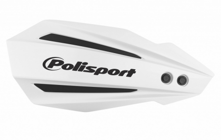 Piese moto - Handguard POLISPORT MX BULLIT 8308500019 with mounting system Alb