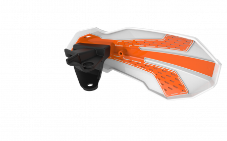 Handguard POLISPORT MX FLOW 8308200004 White/Orange [2]