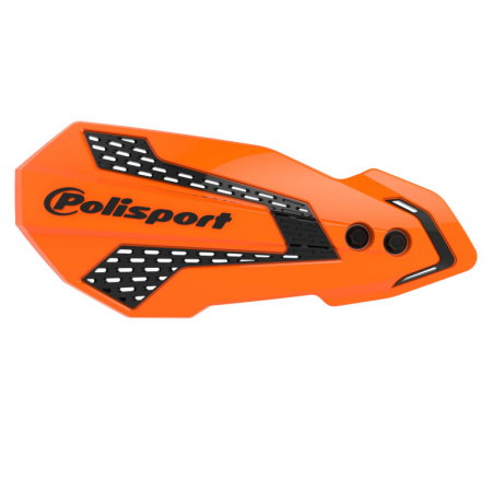 Piese moto - Handguard POLISPORT MX FLOW 8308200005 with mounting system orange 16/black
