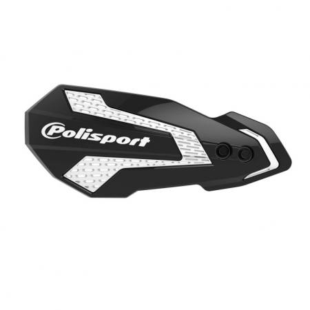 Piese moto - Handguard POLISPORT MX FLOW 8308200009 with mounting system black/white