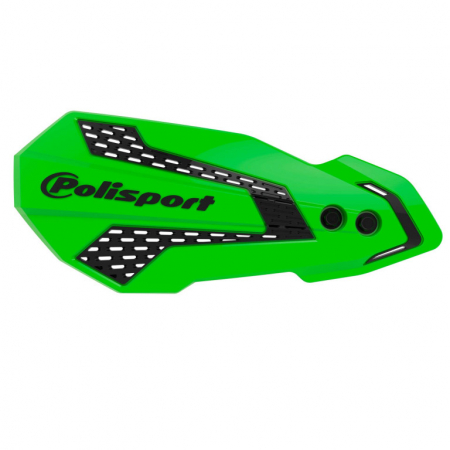 Piese moto - Handguard POLISPORT MX FLOW 8308200011 with mounting system green 05/black