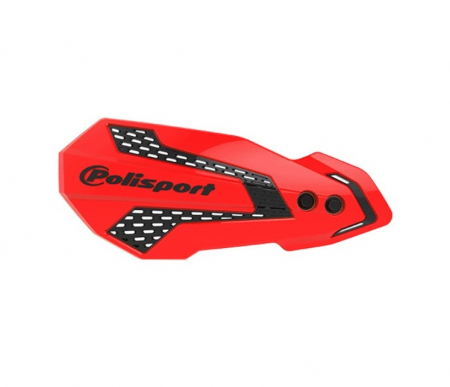 Piese moto - Handguard POLISPORT MX FLOW 8308200021 with mounting system red CR 04/black