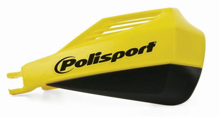 Piese moto - Handguard POLISPORT MX ROCKS SUZUKI with mounting kit yellow RM 01