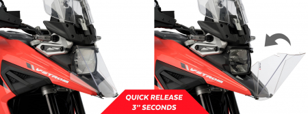 Headlight protector PUIG 20413W transparent [2]