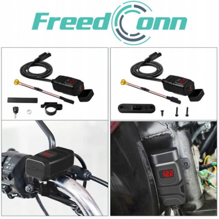 Incarcator USB moto FreedConn MC1N-PD pentru ghidon [8]