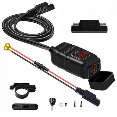 Incarcator USB moto FreedConn MC1N-PD pentru ghidon [5]