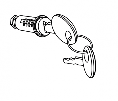 Piese moto - Key lock SHAD for SH45/SH39/SH37/SH34/SH33/SH29/SH26/SH46/SH40