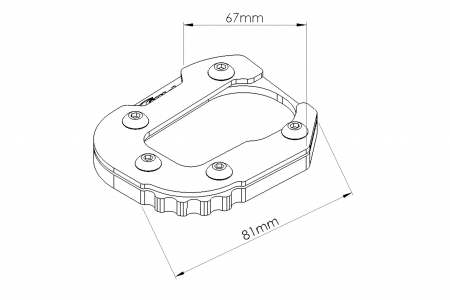 Kickstand extension PUIG 20194N Negru [2]