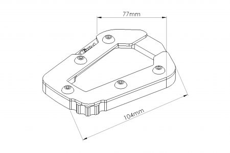 Kickstand extension PUIG 20281N Negru [2]