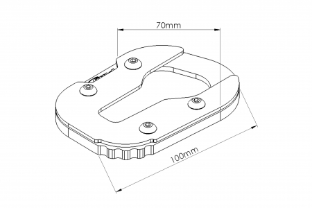 Kickstand extension PUIG 20418N Negru [1]
