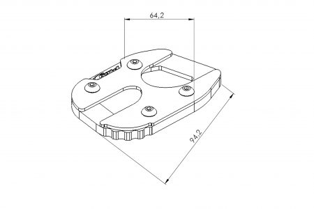 Kickstand extension PUIG 20677N Negru [1]