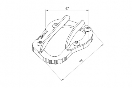 Kickstand extension PUIG 20770N Negru [1]