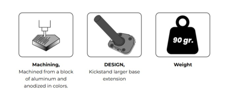 Kickstand extension PUIG 22270N Negru [4]