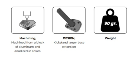 Kickstand extension PUIG 22313N Negru [4]