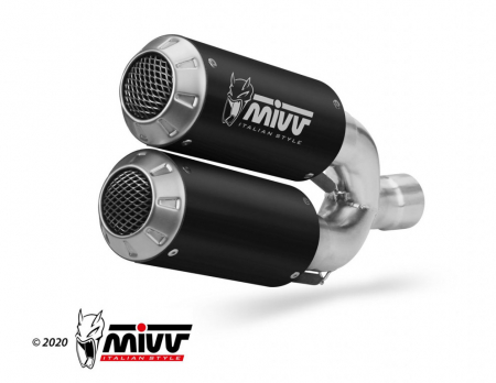 Piese moto - Kit 2 evacuari MIVV MK3 D.043.SM3B Black Stainless Steel