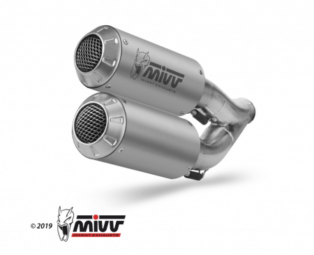Piese moto - Kit 2 evacuari MIVV MK3 KT.022.LM3X otel inoxidabil