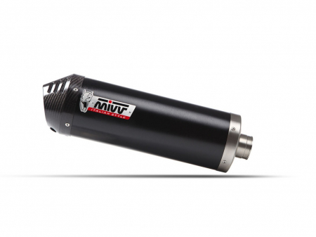 Piese moto - Kit 2 evacuari MIVV OVAL K.023.LVC Black / Carbon cap