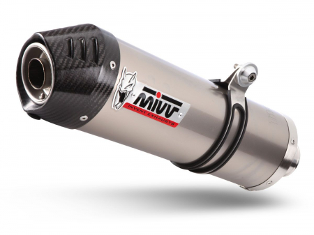 Piese moto - Kit 2 evacuari MIVV OVAL S.052.LNC Titan / Carbon cap