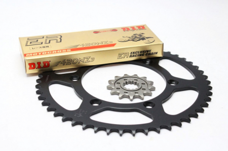 Piese moto - Kit de lant D.I.D + JT NZ3 serie auriu/negru
