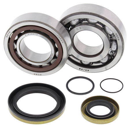 Piese moto - Kit garnituri si simeringuri arbore cotit All Balls Racing CB24-1043