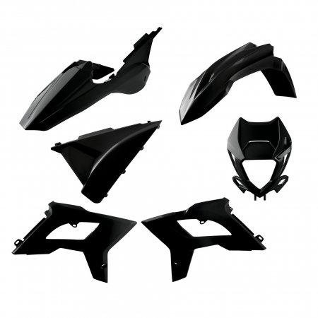 Piese moto - Kit plastice POLISPORT 91077 restyling Negru