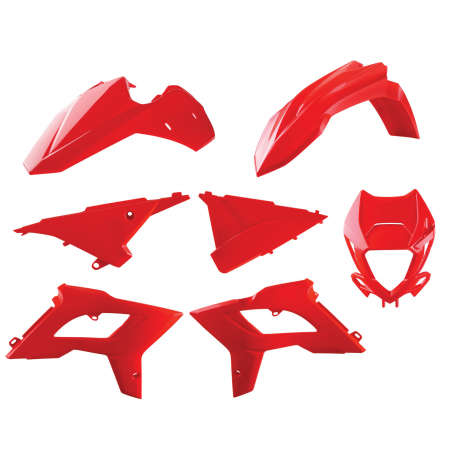 Piese moto - Kit plastice POLISPORT 91085 restyling Rosu