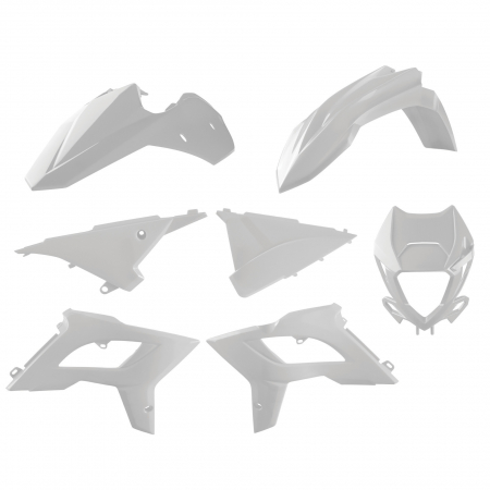 Piese moto - Kit plastice POLISPORT 91086 restyling Alb