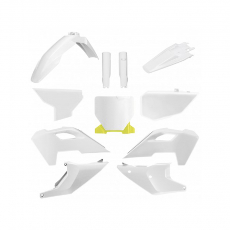 Piese moto - Kit plastice POLISPORT 91102 Alb
