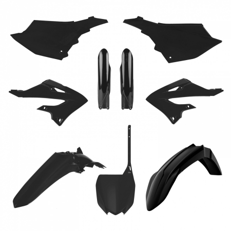 Piese moto - Kit plastice POLISPORT 91129 Negru