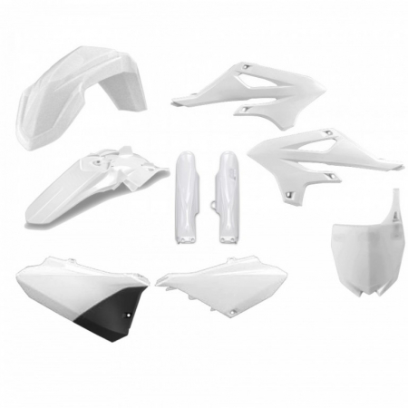 Piese moto - Kit plastice POLISPORT 91284 Alb