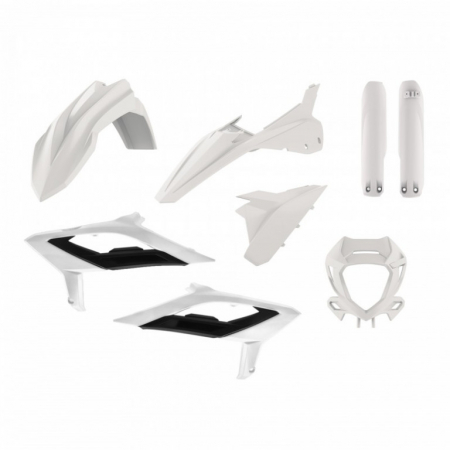 Piese moto - Kit plastice POLISPORT 91316 Alb